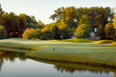 Hole number eighteen at The Club at Stoney Creek